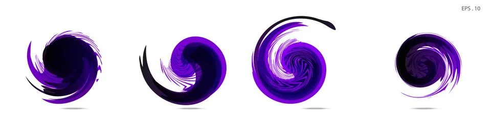 Vector vortex with a white background Stock Illustration