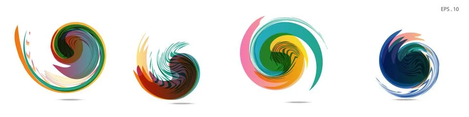 Vector vortex with a white background 库存插图