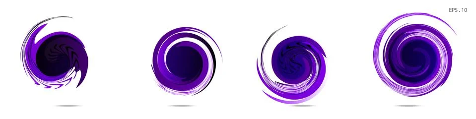 Vector vortex with a white background Stock Illustration