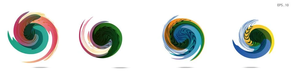 Vector vortex with a white background イラスト素材