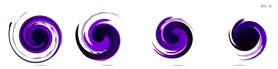 Vector vortex with a white background Stock Illustration