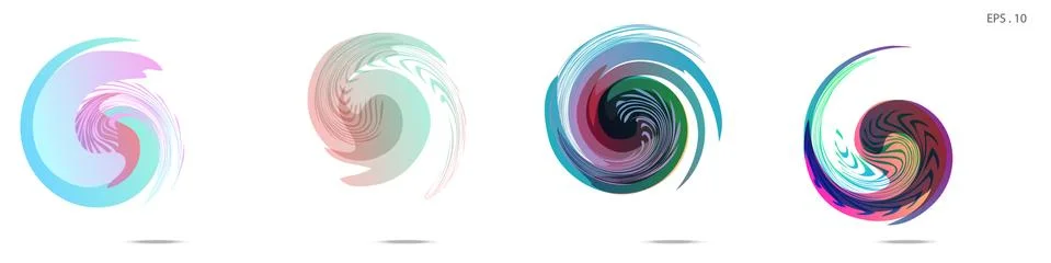 Vector vortex with a white background Illustrazione stock