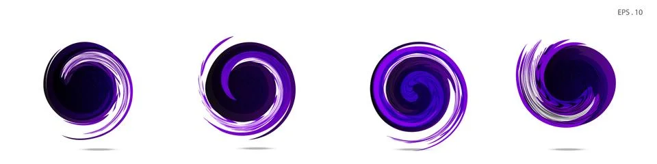 Vector vortex with a white background Illustrazione stock