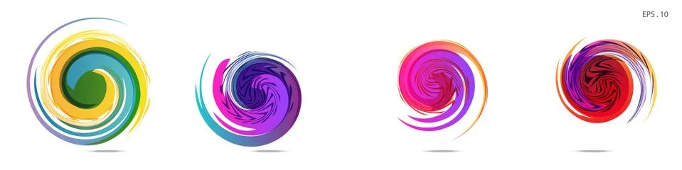 Vector vortex with a white background Illustrazione stock