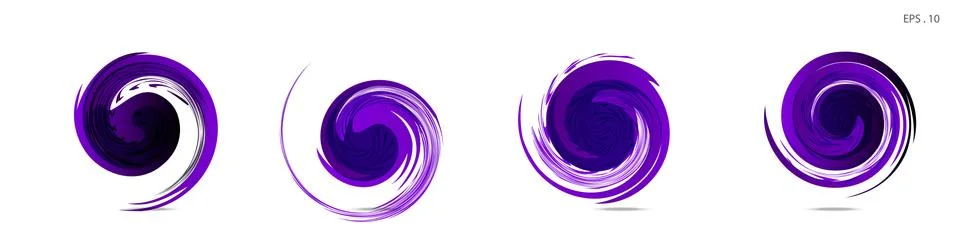 Vector vortex with a white background Stock Illustration