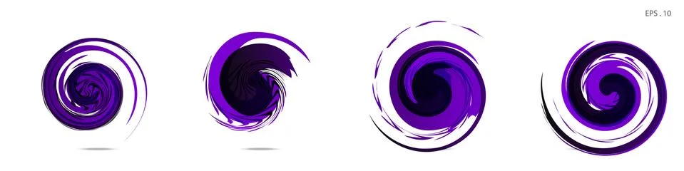 Vector vortex with a white background Stock Illustration