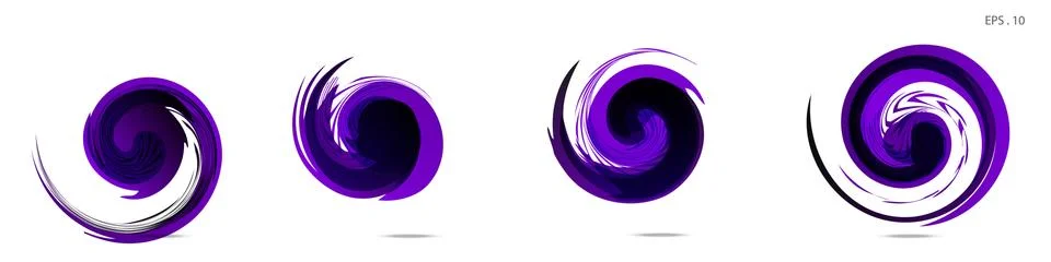 Vector vortex with a white background Illustrazione stock