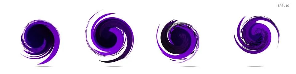 Vector vortex with a white background Stock Illustration