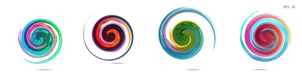 Vector vortex with a white background イラスト素材