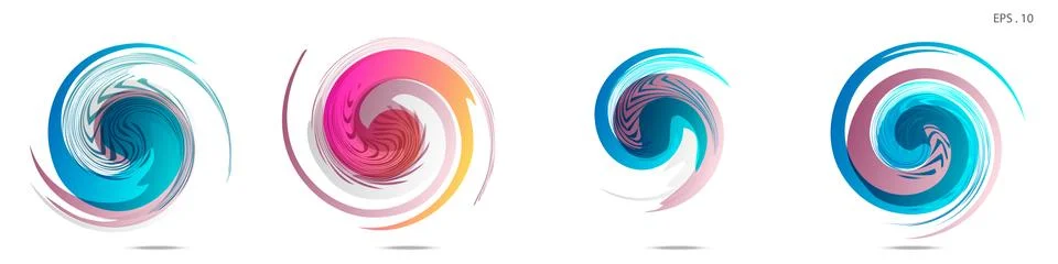 Vector vortex with a white background イラスト素材