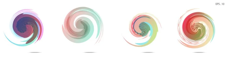 Vector vortex with a white background Stock Illustration