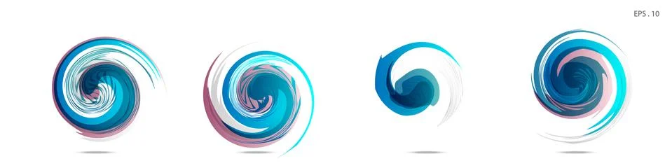 Vector vortex with a white background Illustrazione stock