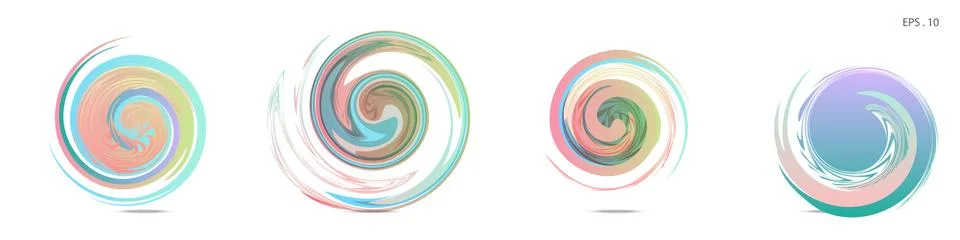 Vector vortex with a white background Stock Illustration