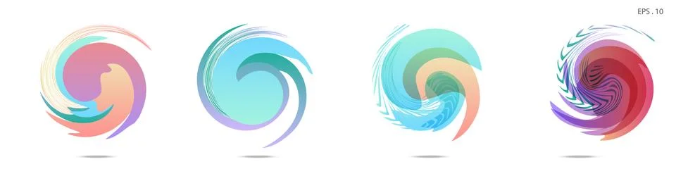 Vector vortex with a white background 库存插图
