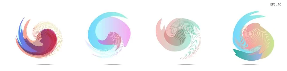Vector vortex with a white background Illustrazione stock