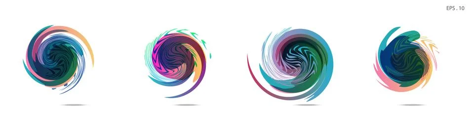 Vector vortex with a white background Stockillustratie