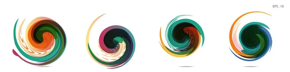 Vector vortex with a white background 库存插图