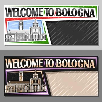 Vector voucher for Bologna 스톡 일러스트