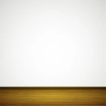 Vector wall with wooden floor Stock-Illustration