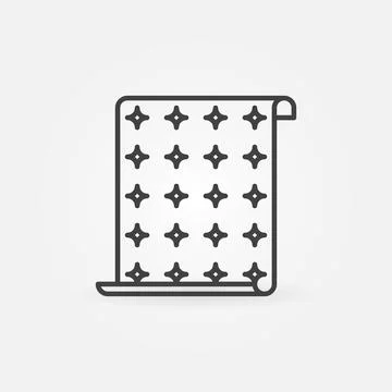 Vector Wallpaper with Cute Pattern outline concept icon Illustrazione stock