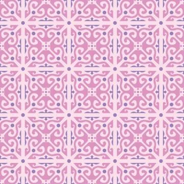 Vector wallpaper seamless flower pattern Stock Illustration