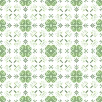 Vector wallpaper seamless flower pattern Stock Illustration