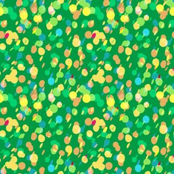 Vector water color dots seamless background pattern - Garden theme 库存插图