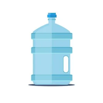 Vector water for cooler. Transparent bottle for office. Stock Illustration