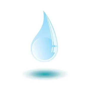 Vector water drop Stock Illustration
