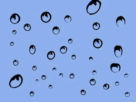 Vector Water Droplets Stock Illustration
