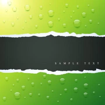 Vector water droplets Stock Illustration