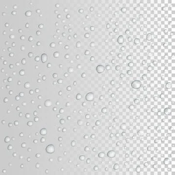 Vector Water drops on glass. rain drops. Stock Illustration