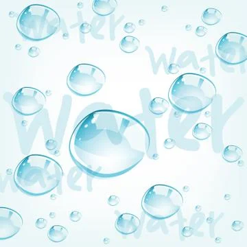 Vector water drops Stock Illustration