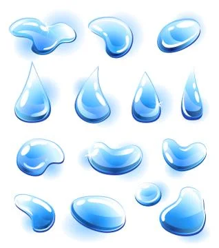Vector water drops Stock Illustration