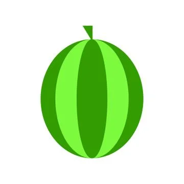 Vector water melon, watermelon slice fruit illustration, fresh healthy food - Stock Illustration