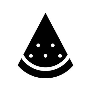 Vector water melon, watermelon slice fruit illustration, fresh healthy food - Stock Illustration