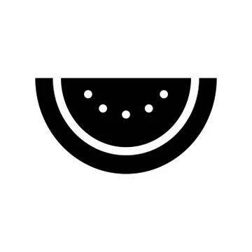 Vector water melon, watermelon slice fruit illustration, fresh healthy food - Stock Illustration