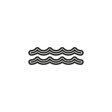 Vector Water wave, river Water illustration Stock Illustration