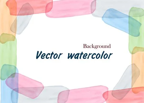 Vector watercolor abstract background Stock Illustration