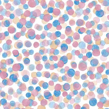 Vector watercolor abstract seamless pattern, multicolored stones Stock Illustration