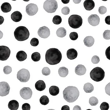 Vector watercolor abstract seamless pattern, multicolored stones Stock Illustration