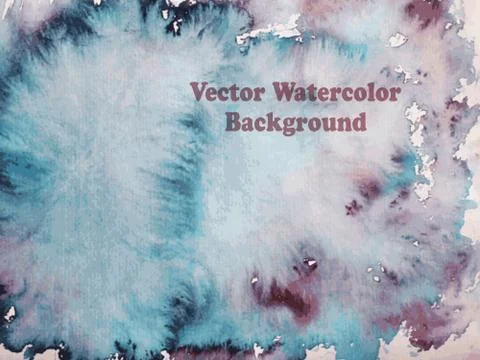 Vector watercolor background Stock Illustration