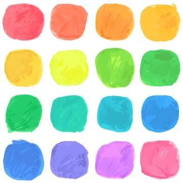 Vector Watercolor Blobs Pattern イラスト素材
