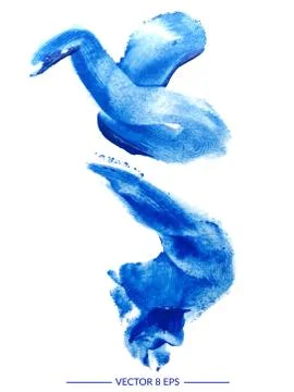 Vector watercolor blot Stock Illustration