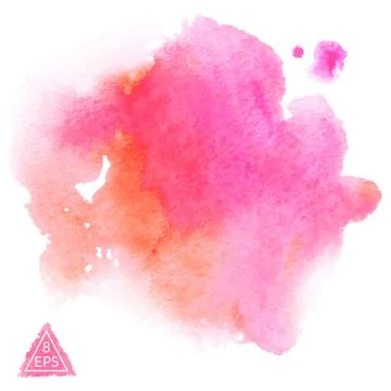 Vector watercolor blot Stock Illustration