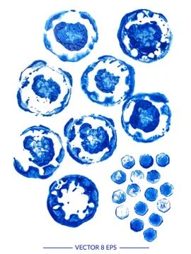 Vector watercolor blots Stock Illustration