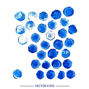 Vector watercolor blots Stock Illustration