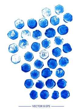 Vector watercolor blots Stock Illustration