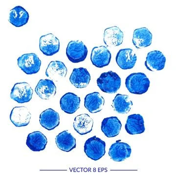Vector watercolor blots Stock Illustration