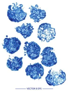 Vector watercolor blots Stock Illustration